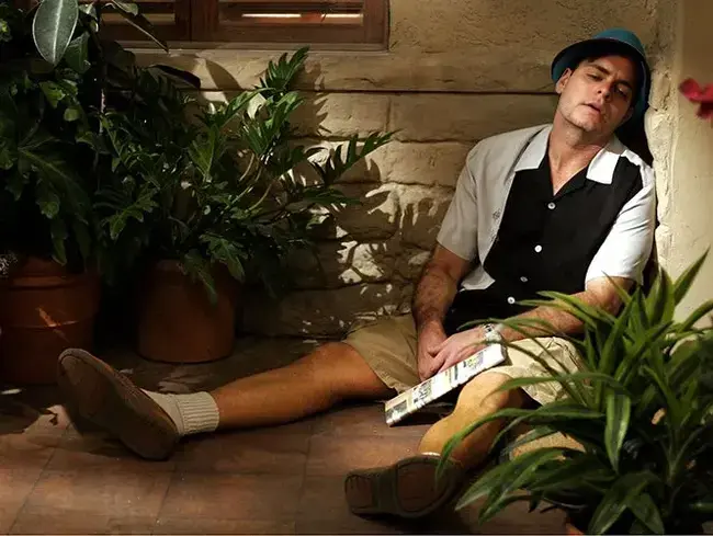 Imagen de Macharlie Sheen generada con Face Fusion